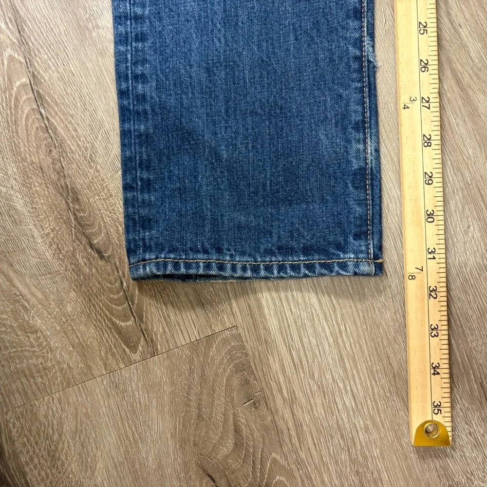 VTG Abercrombie & Fitch Skinny Jeans 31x32 Distressed 100% Cotton Y2K Button Fly